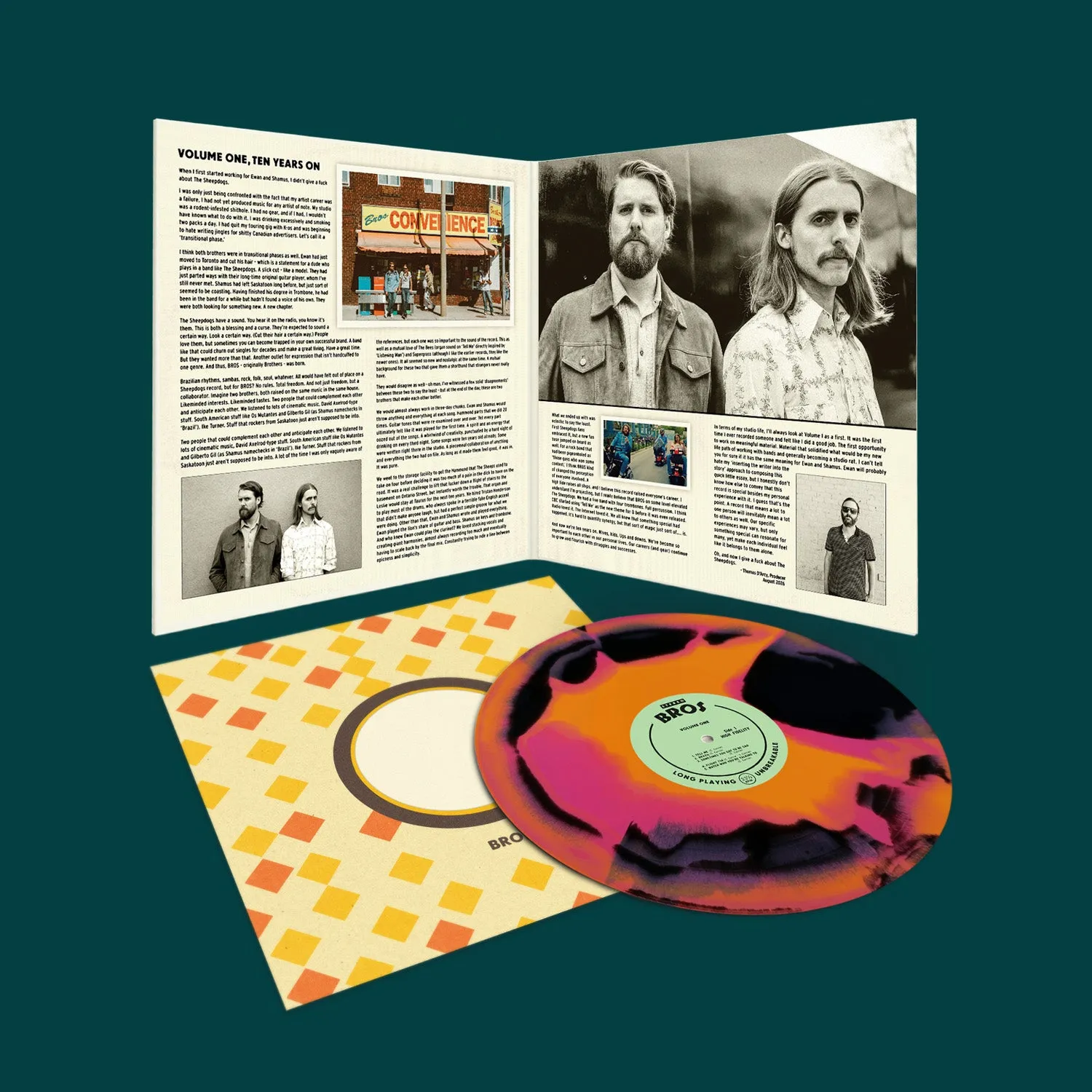 Sheepdogs BROS Vol.1 vinyle couleur réédition 10 ans