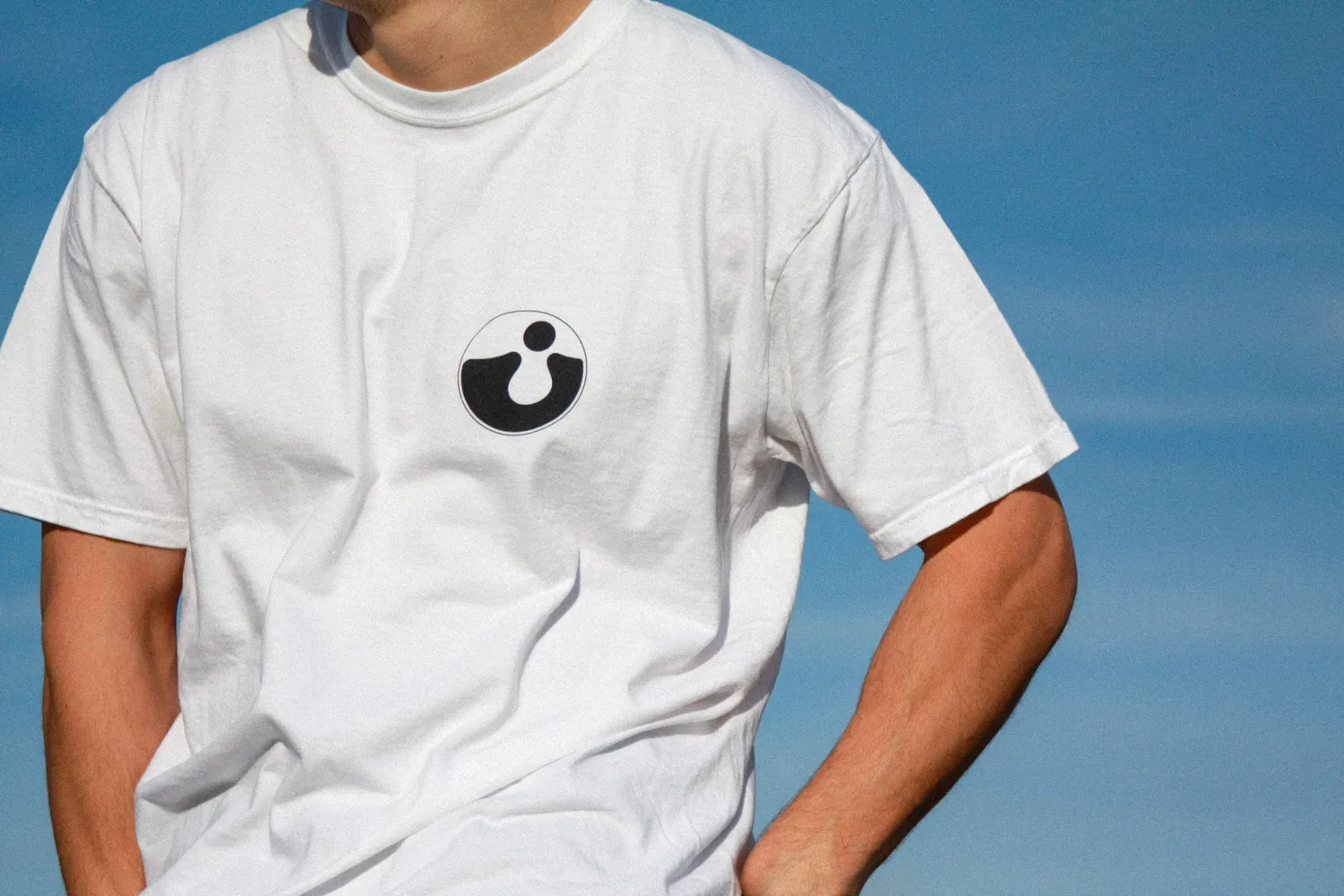 Harvest Logo White t-shirt blanc coton bio S-2XL