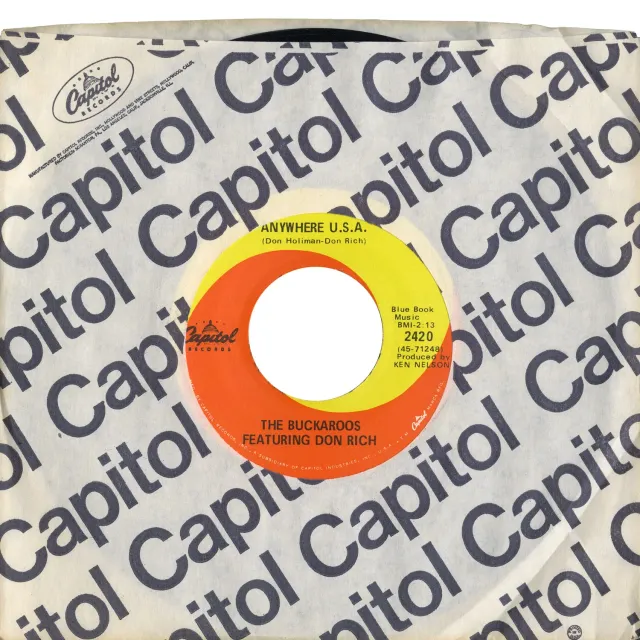 The Buckaroos Anywhere U.S.A. vinyle 7" vintage