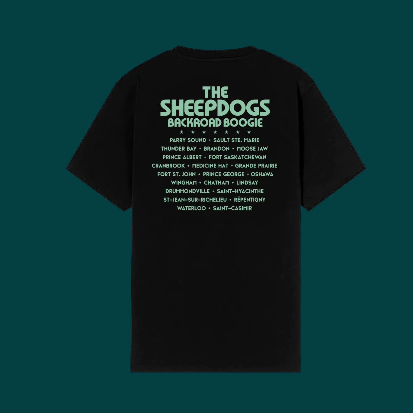 Sheepdogs Backroad Boogie t-shirt tournée