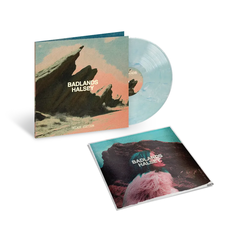 EMI Badlands Decade Edition vinyle LP bleu