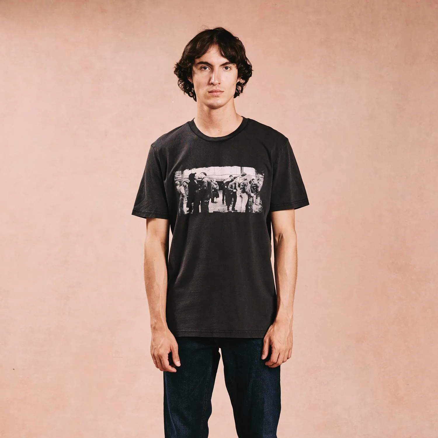 Stereophonics Vintage Performance t-shirt noir délavé coton