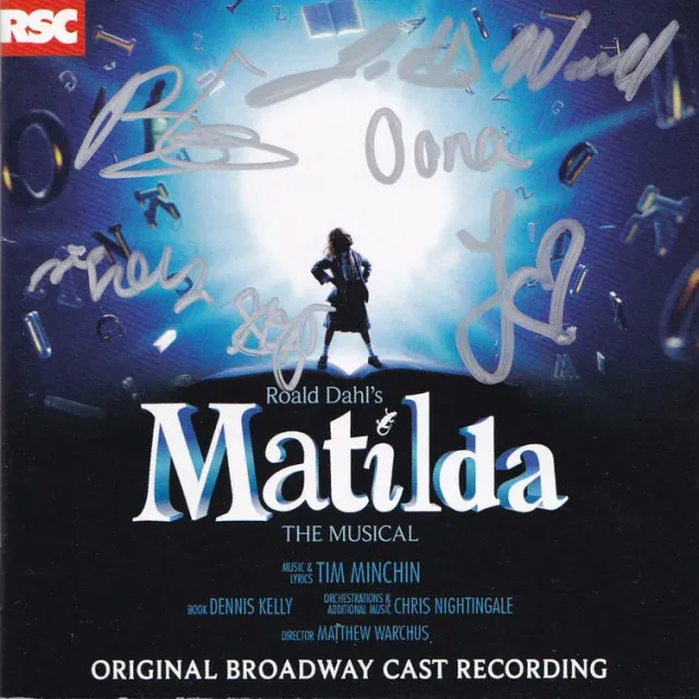 Center Stage Records Matilda The Musical CD Broadway dédicacé