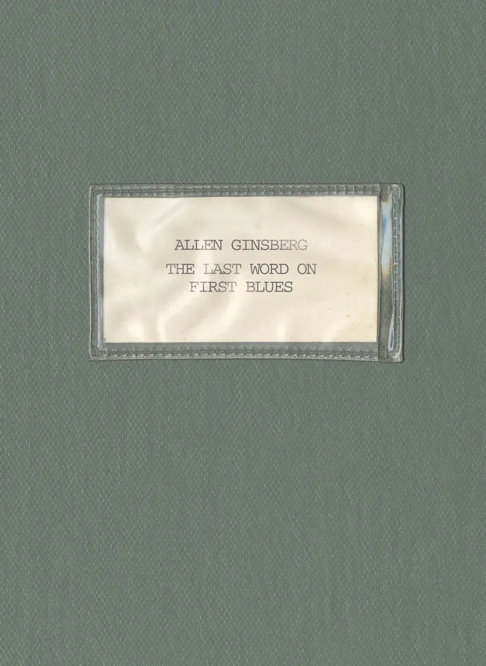 Omnivore Recordings Allen Ginsberg Last Word On First Blues coffret 3 CD