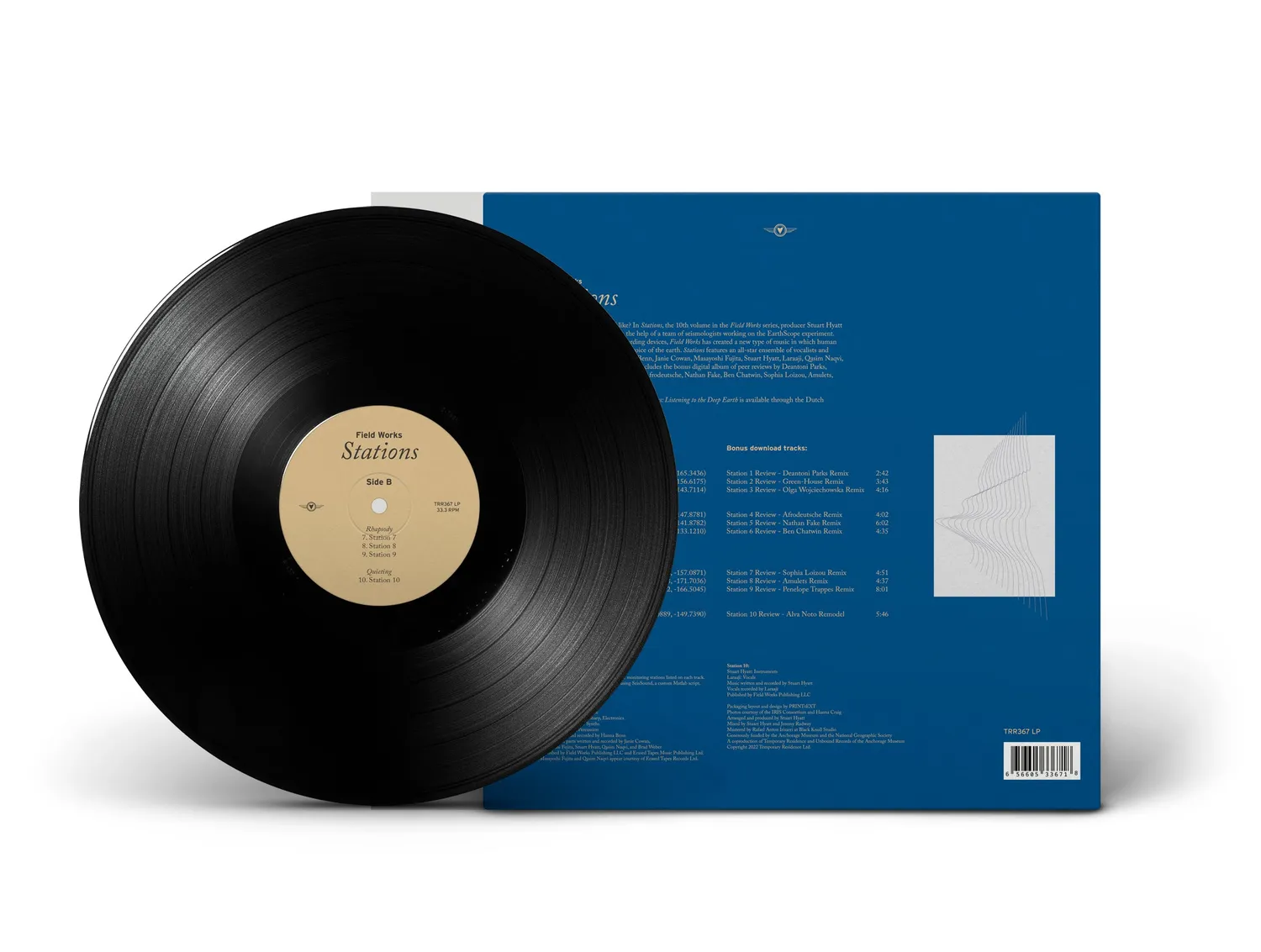 Temporary Residence Field Works Stations vinyle noir expérimental