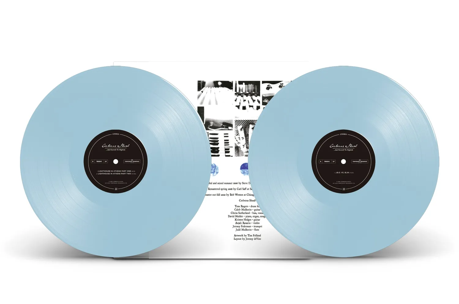 Temporary Residence Cerberus Shoal And Farewell To Hightide double vinyle bleu ciel