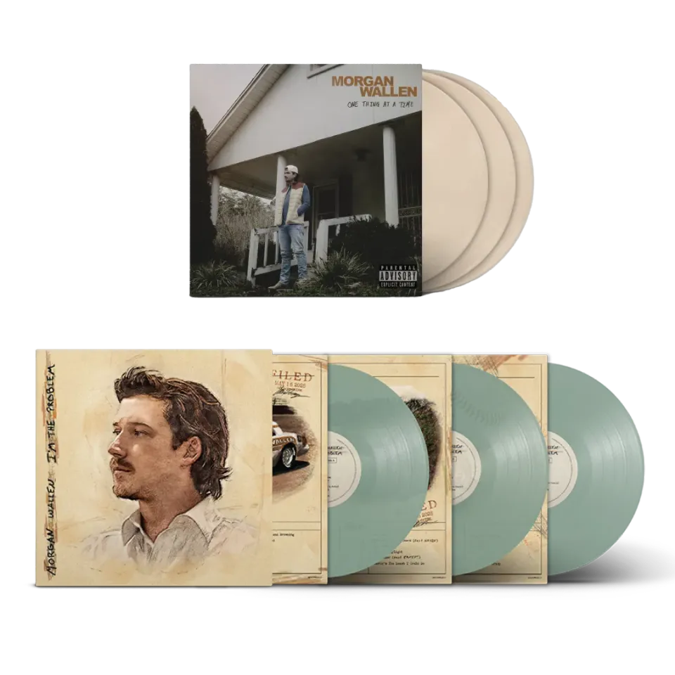 Morgan Wallen bundle vinyles 3LP + coke bottle clear