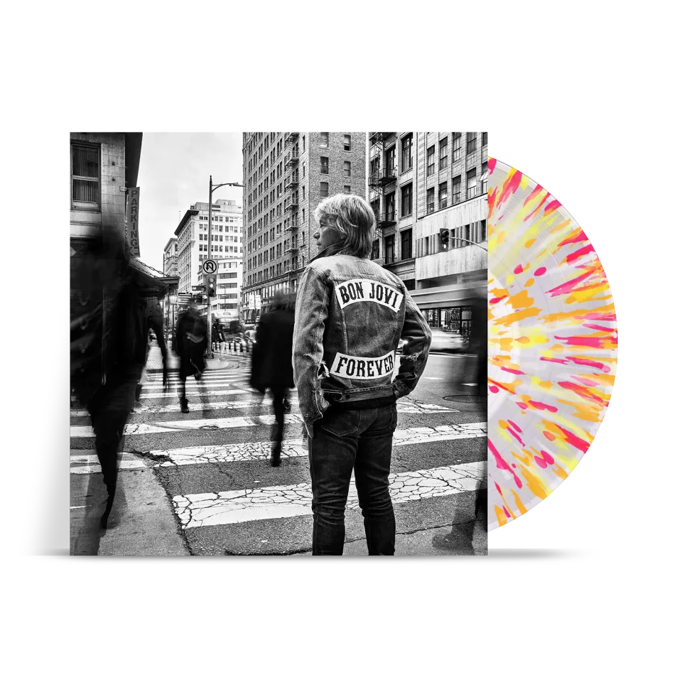 EMI Bon Jovi Forever vinyle sunburst splatter LP