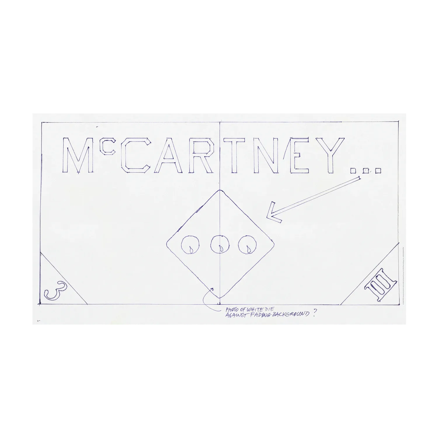 EMI McCartney III 3x3 Edition vinyle LP tricolore