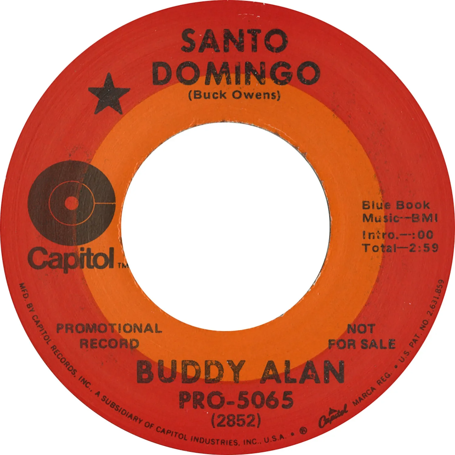 Omnivore Buddy Alan Santo Domingo 45 tours vintage single