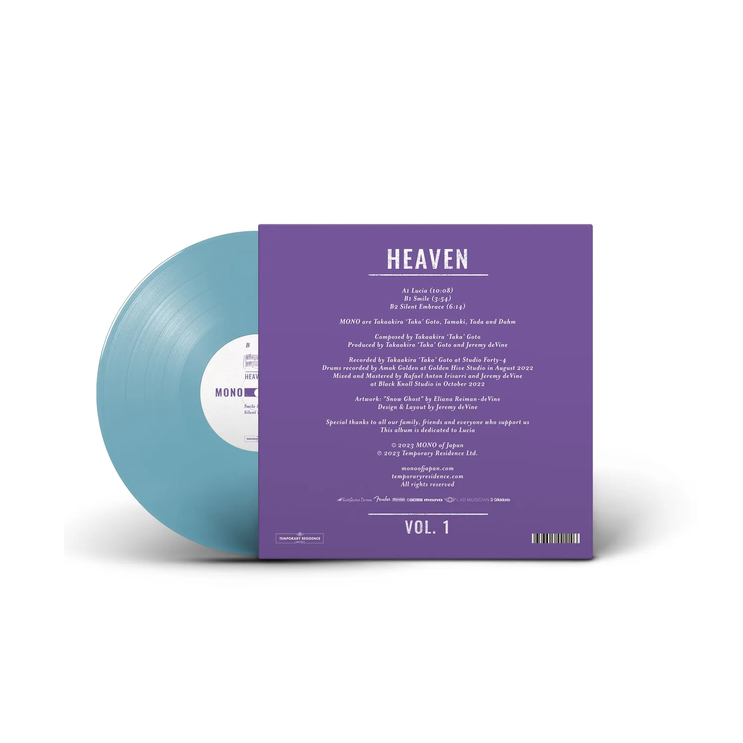 MONO Heaven Vol.1 vinyle 10" bleu glace cinématique
