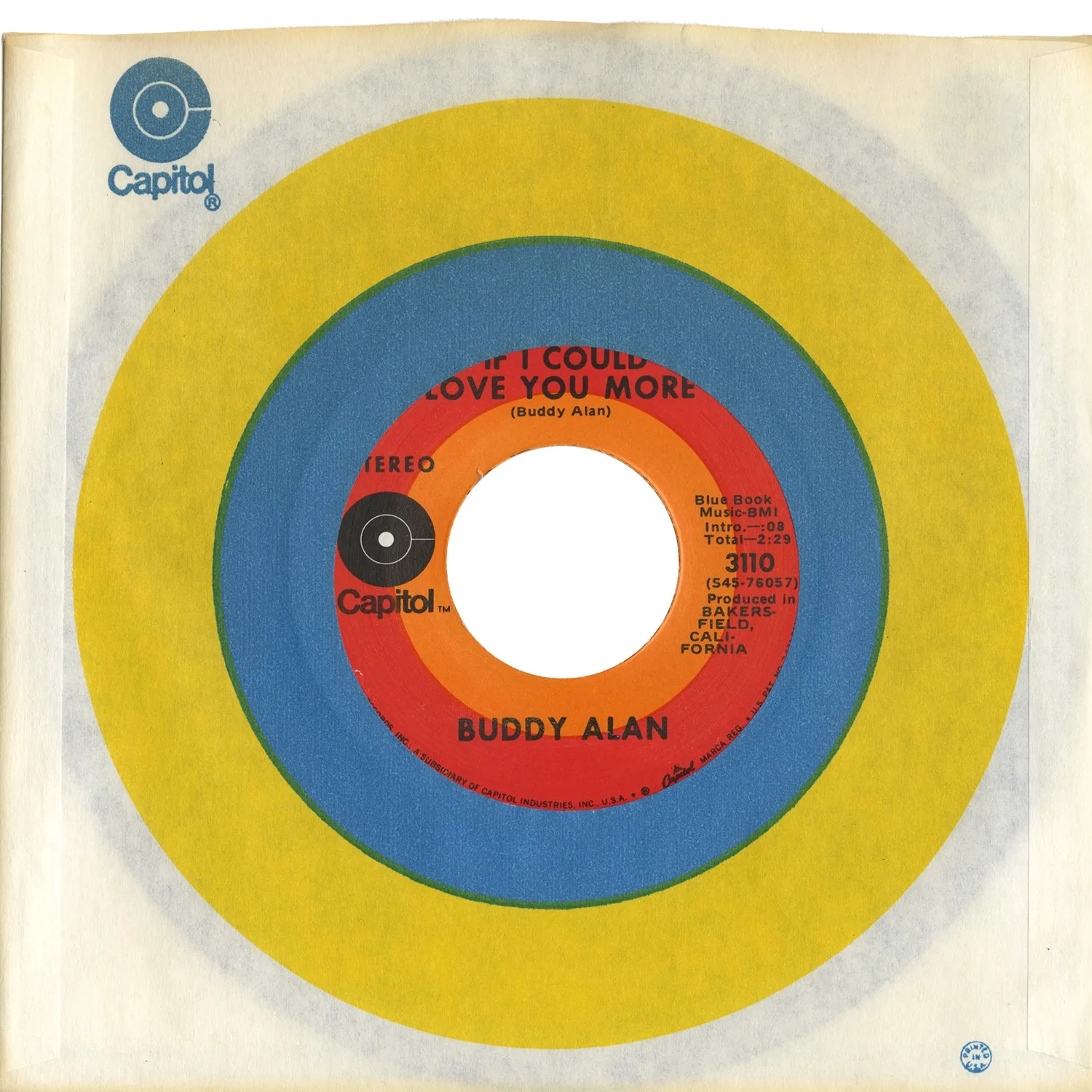Omnivore Recordings Buddy Alan Fishin On Mississippi vinyle 7"
