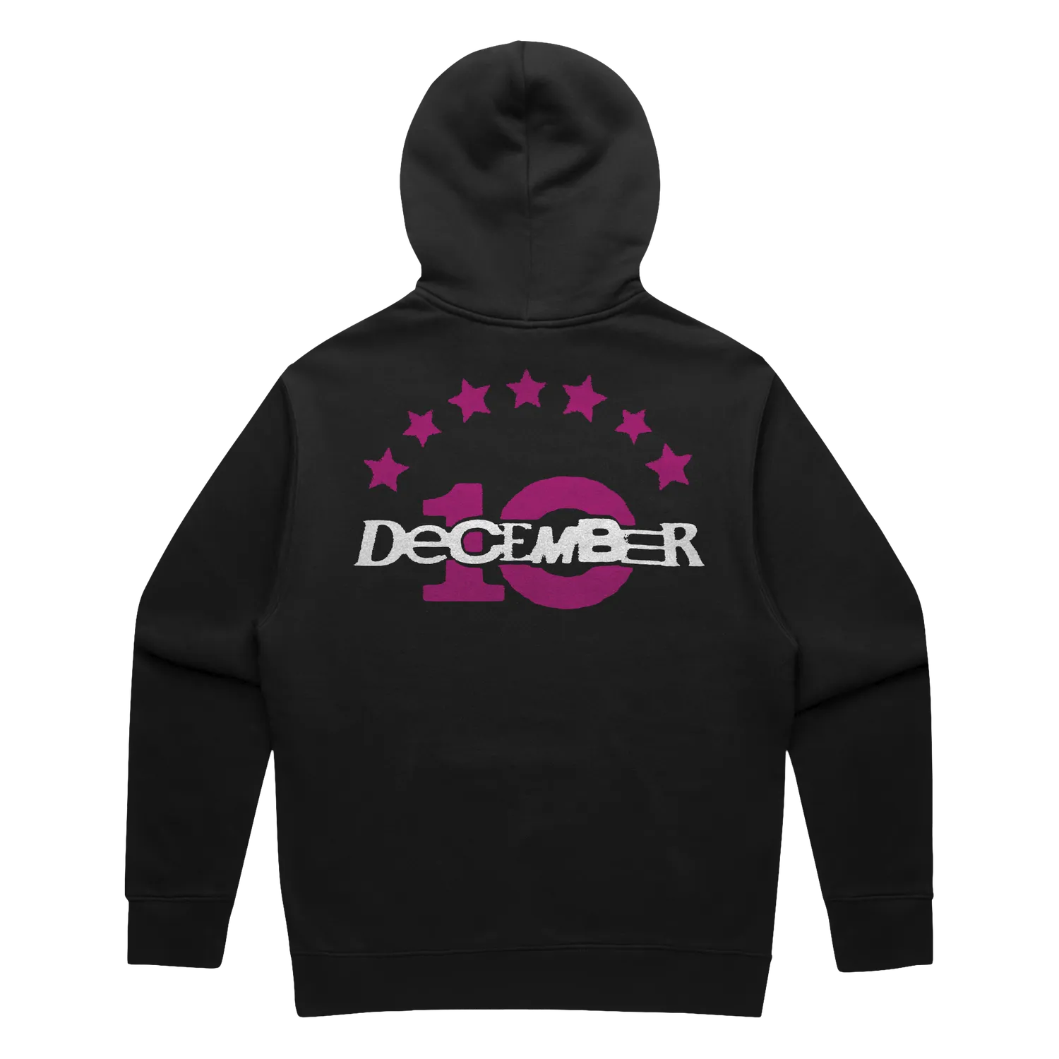 EMI December 10 Hoodie noir sweat capuche coton