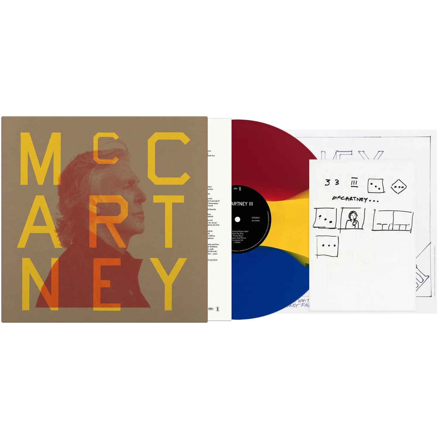 EMI McCartney III 3x3 Edition vinyle LP tricolore