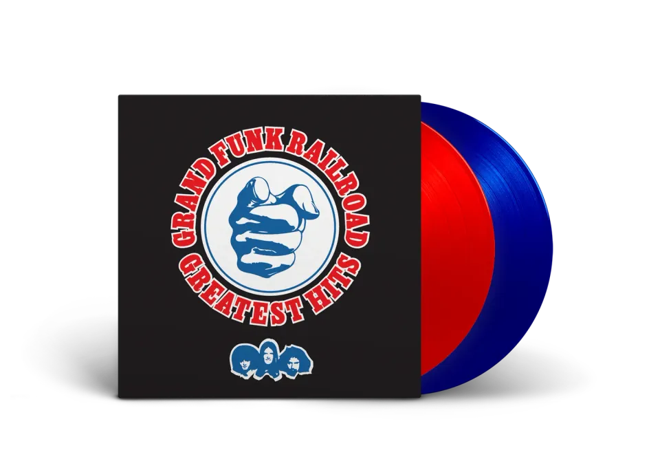 EMI Grand Funk Railroad Greatest Hits double vinyle rouge bleu