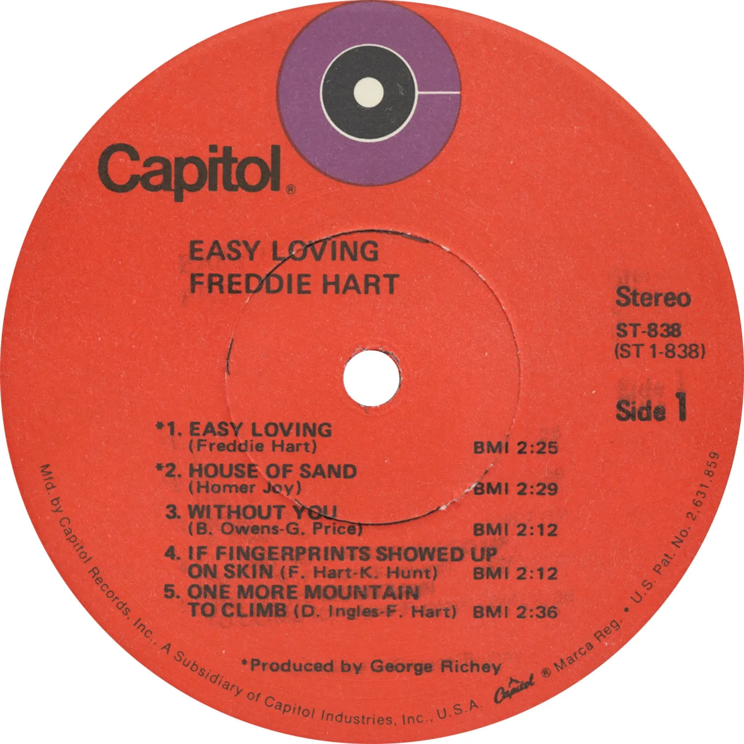 Freddie Hart Easy Loving LP Vinyle vintage scellé