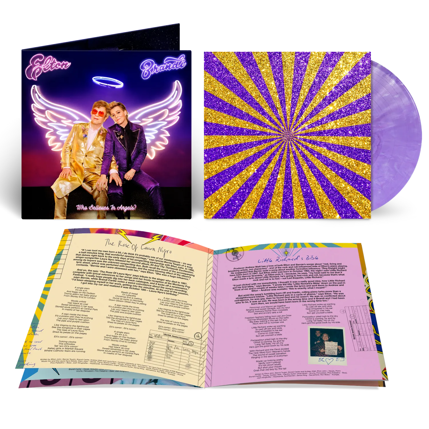 EMI Who Believes In Angels Vinyle violet marbré