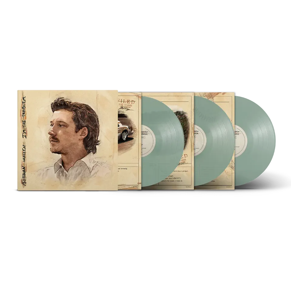 Morgan Wallen I’m The Problem vinyle 3LP coke bottle clear