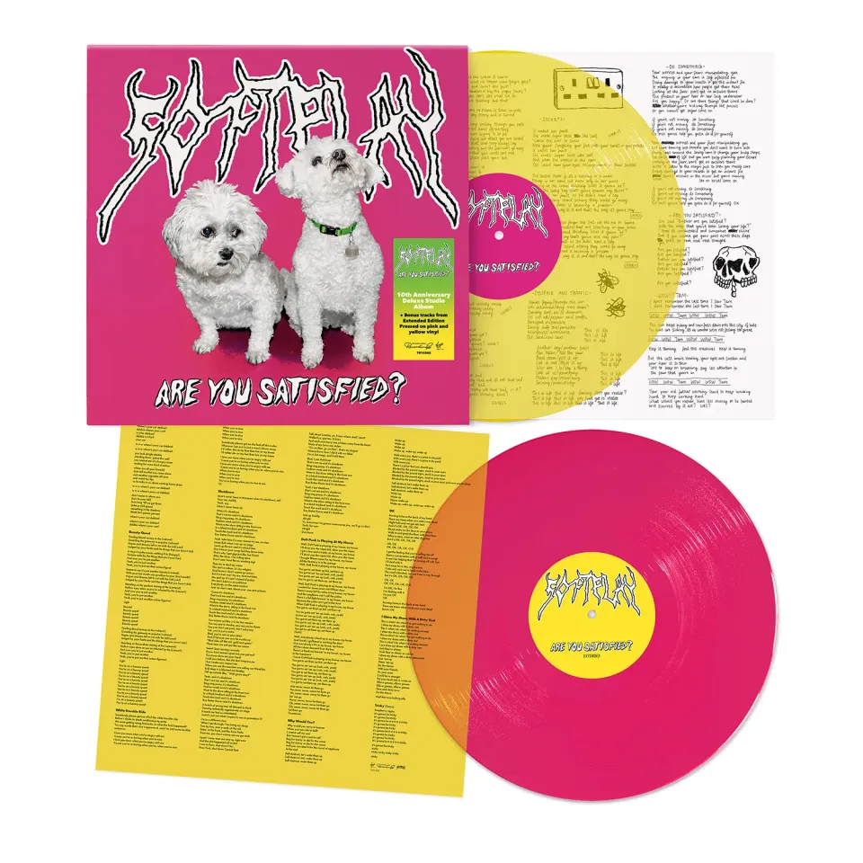 EMI Are You Satisfied double vinyle rose jaune 2LP