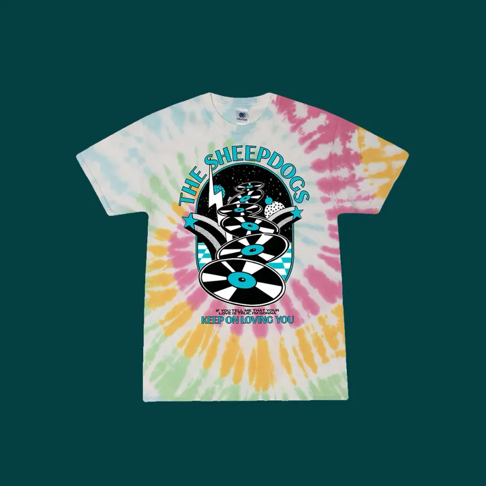 Sheepdogs Recording Co Keep On Loving You t-shirt tie dye