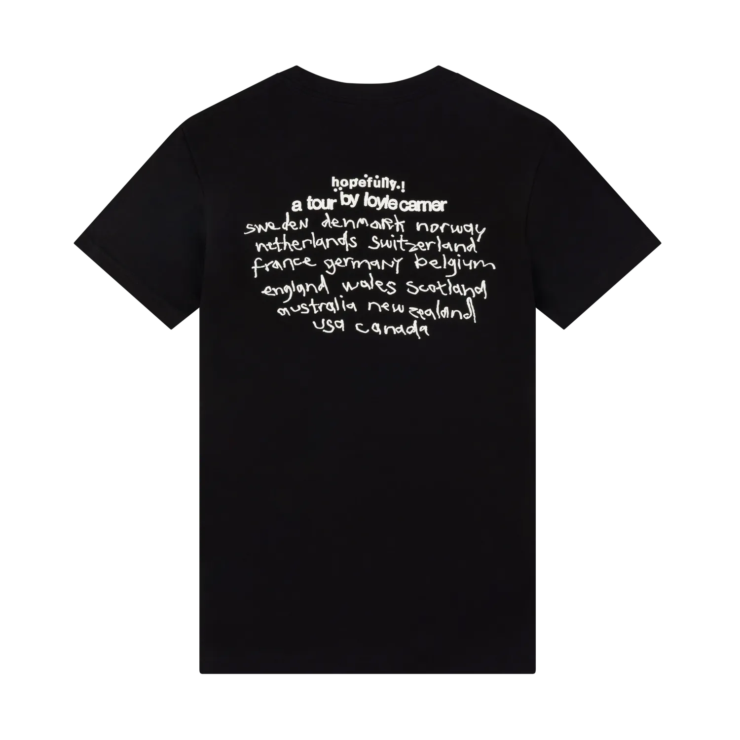 EMI Hopefully! t-shirt tournée noir coton