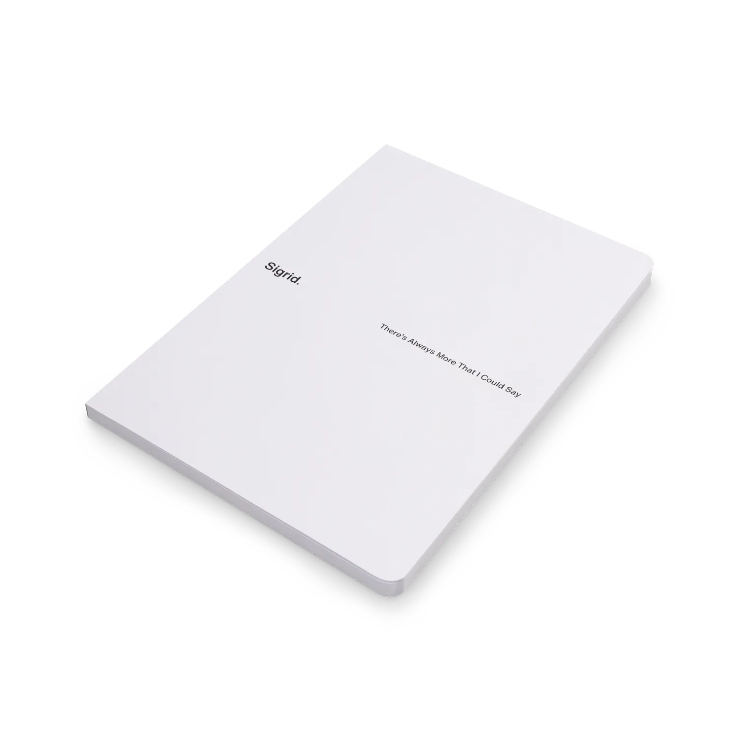 Sigrid Logo carnet blanc A5 80 feuilles recyclable
