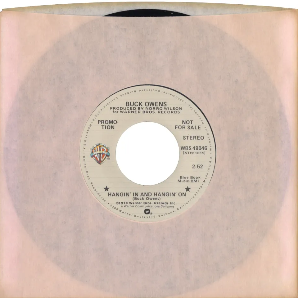 Omnivore Buck Owens Hangin’ In And Hangin’ On 45 tours 7" vintage
