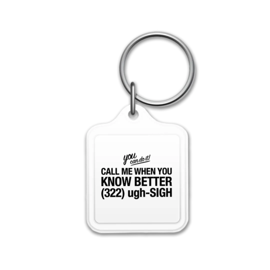 EMI Call Me When You Know Better porte-clés acrylique
