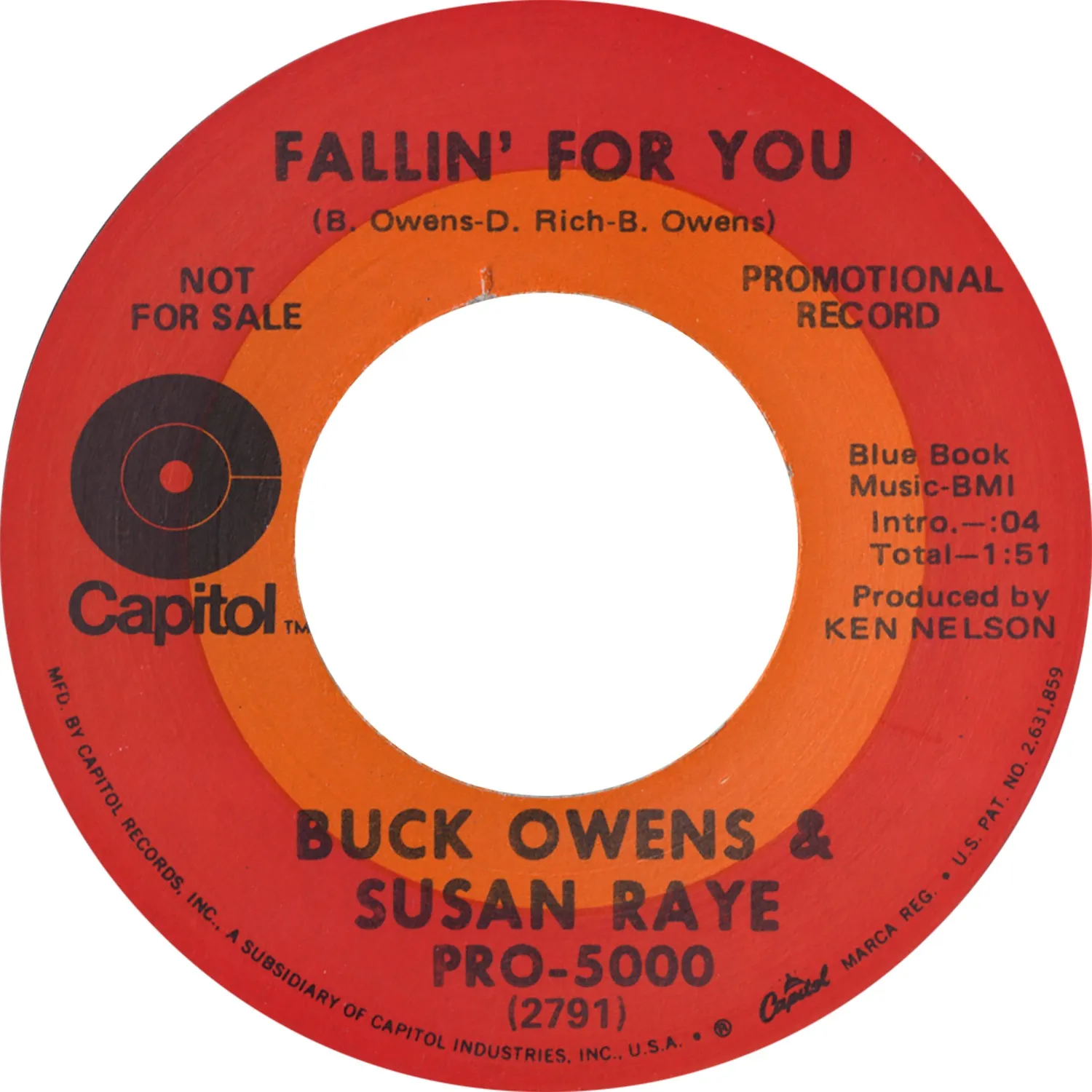 Omnivore Buck Owens Susan Raye Togetherness 7" vinyle vintage
