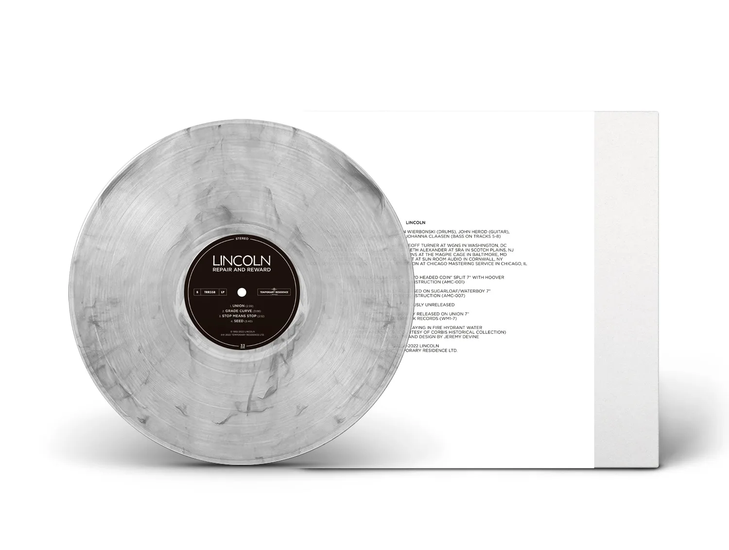 Temporary Residence Lincoln Repair And Reward LP noir