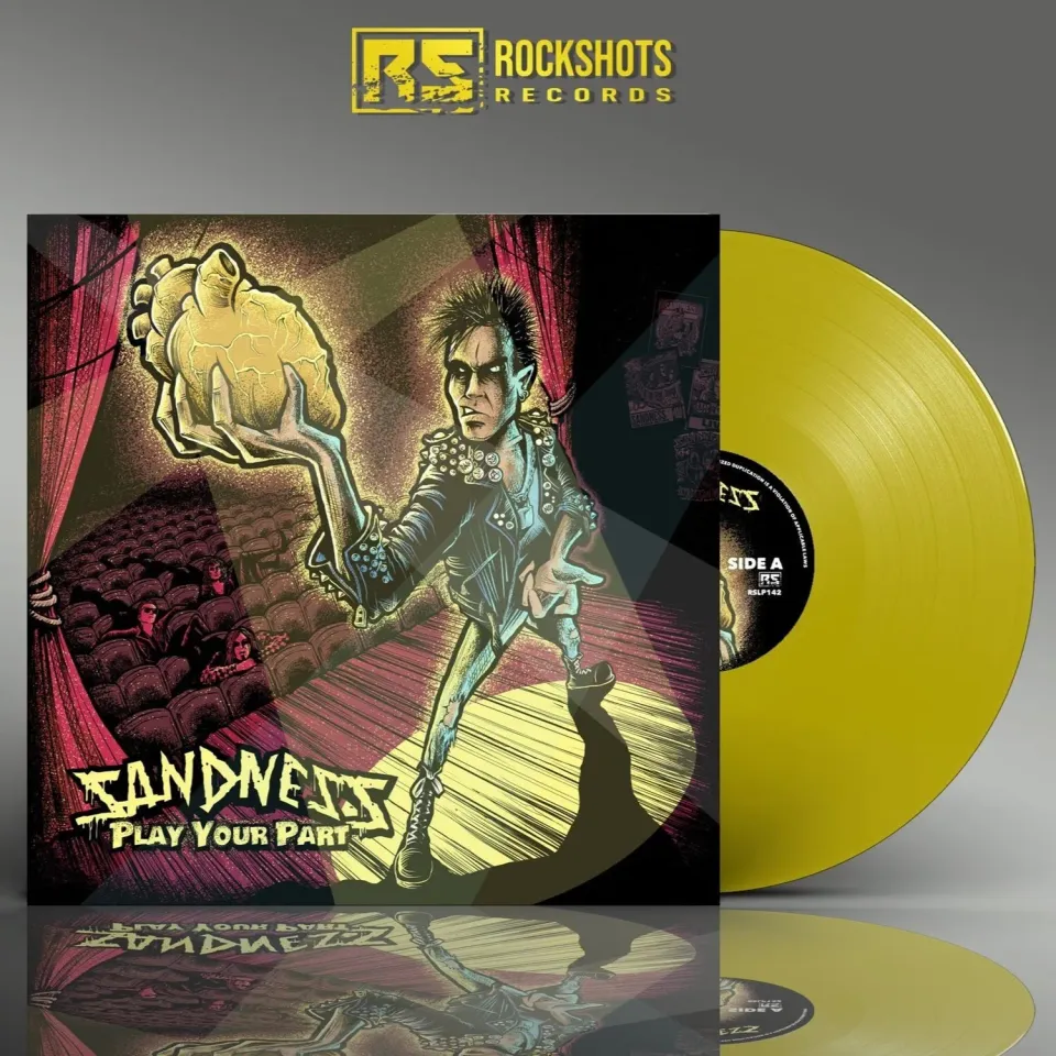 Sandness Play Your Part vinyle jaune hard rock