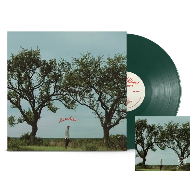EMI Ramblin' vinyle vert dédicacé Oak Tree Green