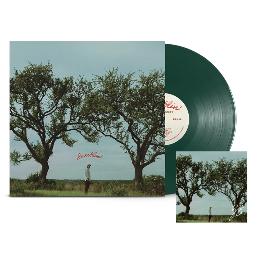EMI Ramblin' vinyle vert dédicacé Oak Tree Green