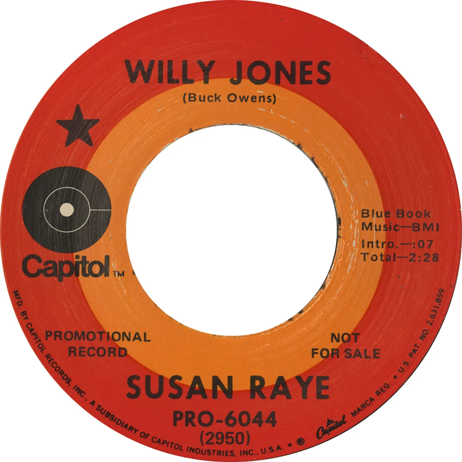 Omnivore Susan Raye Willy Jones 45 tours vinyle vintage country