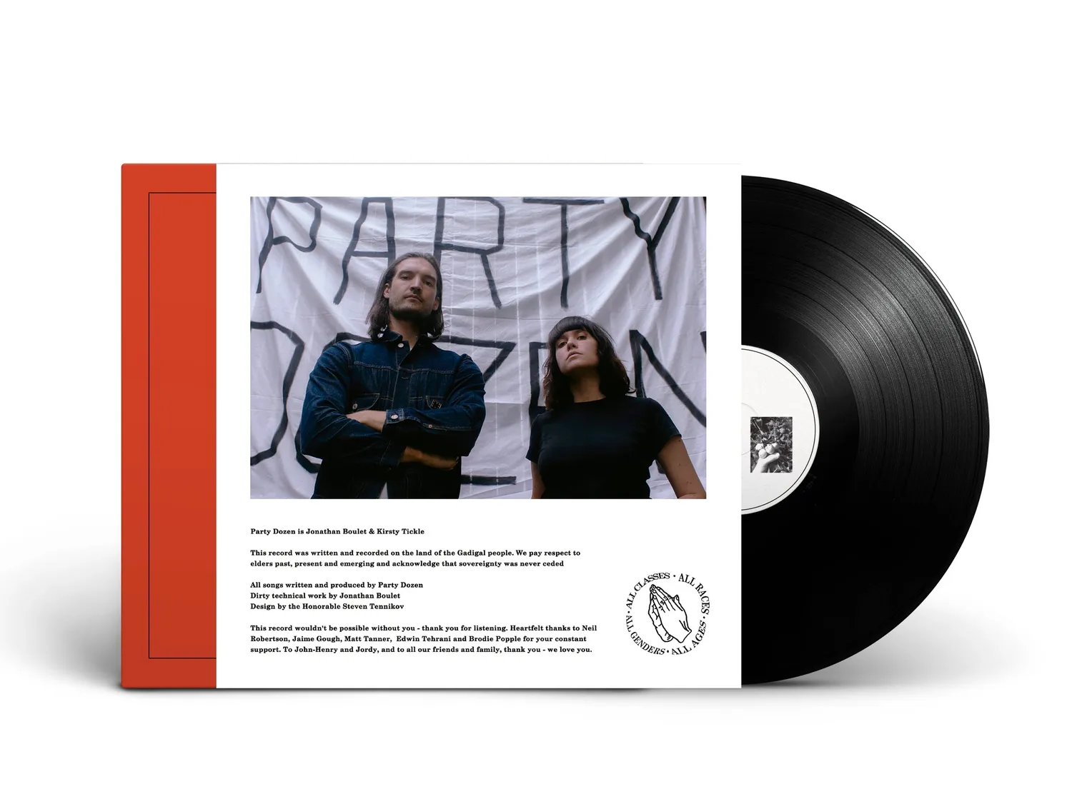 Party Dozen Pray For Party Dozen vinyle rouge opaque