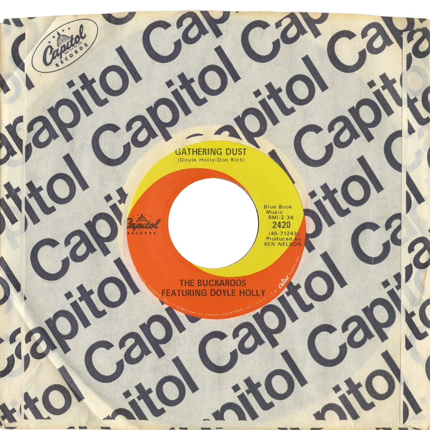 The Buckaroos Anywhere U.S.A. vinyle 7" vintage