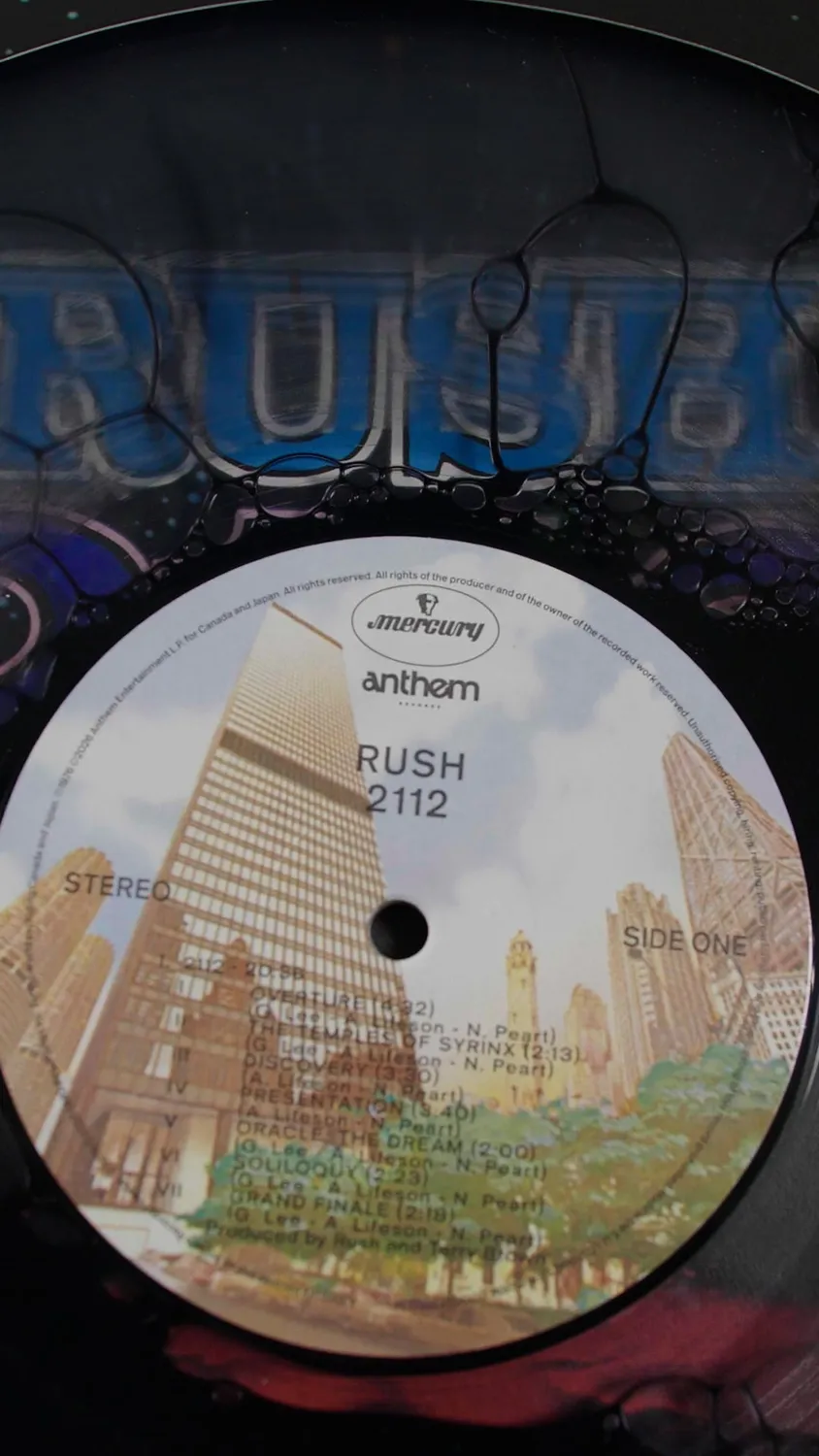 Rush 2112 vinyle liquid 50e anniversaire LP