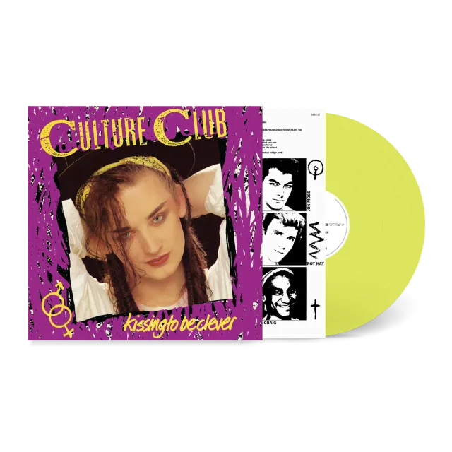 EMI Culture Club Kissing To Be Clever vinyle LP vert clair limité