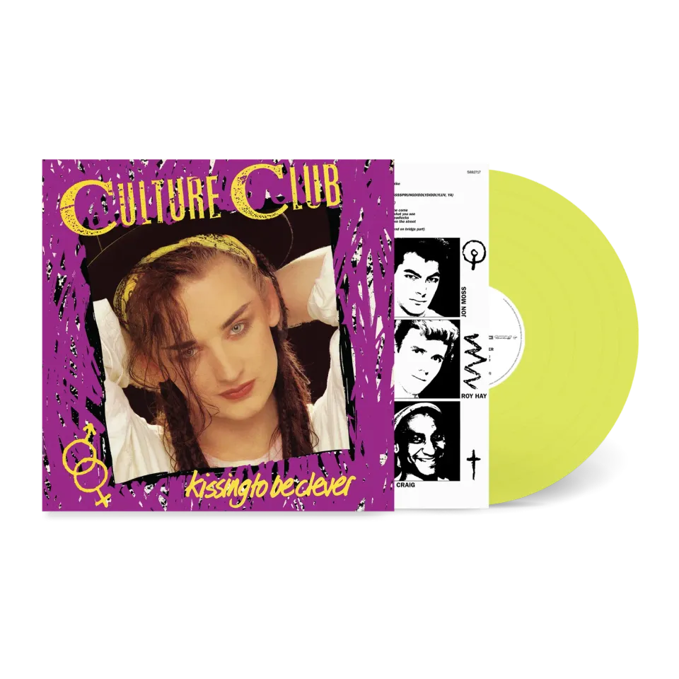 EMI Culture Club Kissing To Be Clever vinyle LP vert clair limité