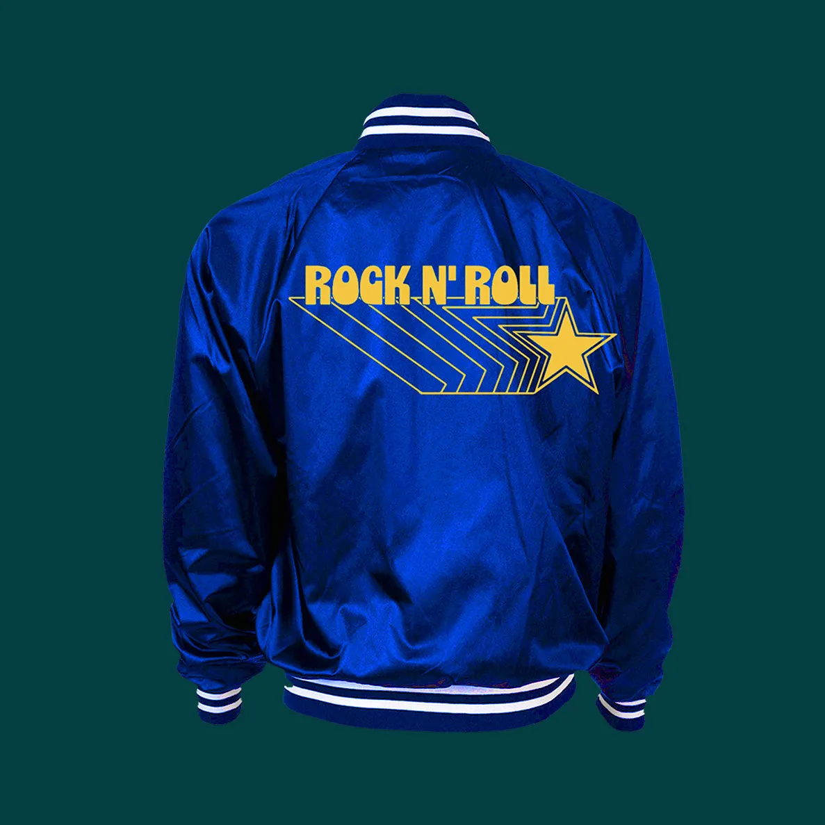 Sheepdogs Recording Co Electric Blue veste bomber satin