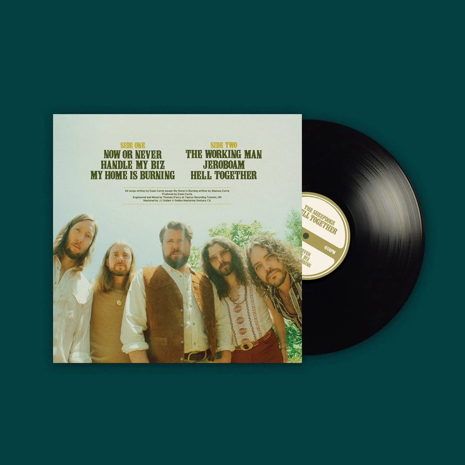 Sheepdogs Hell Together Paradise Alone double EP vinyle noir