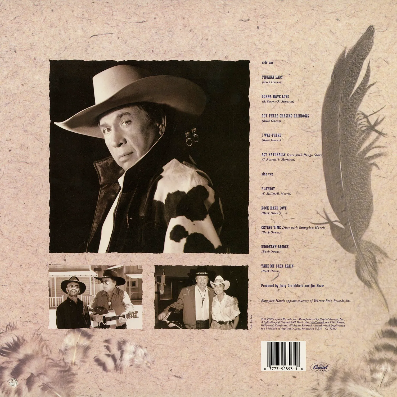 Omnivore Buck Owens Act Naturally vinyle vintage scellé + certificat