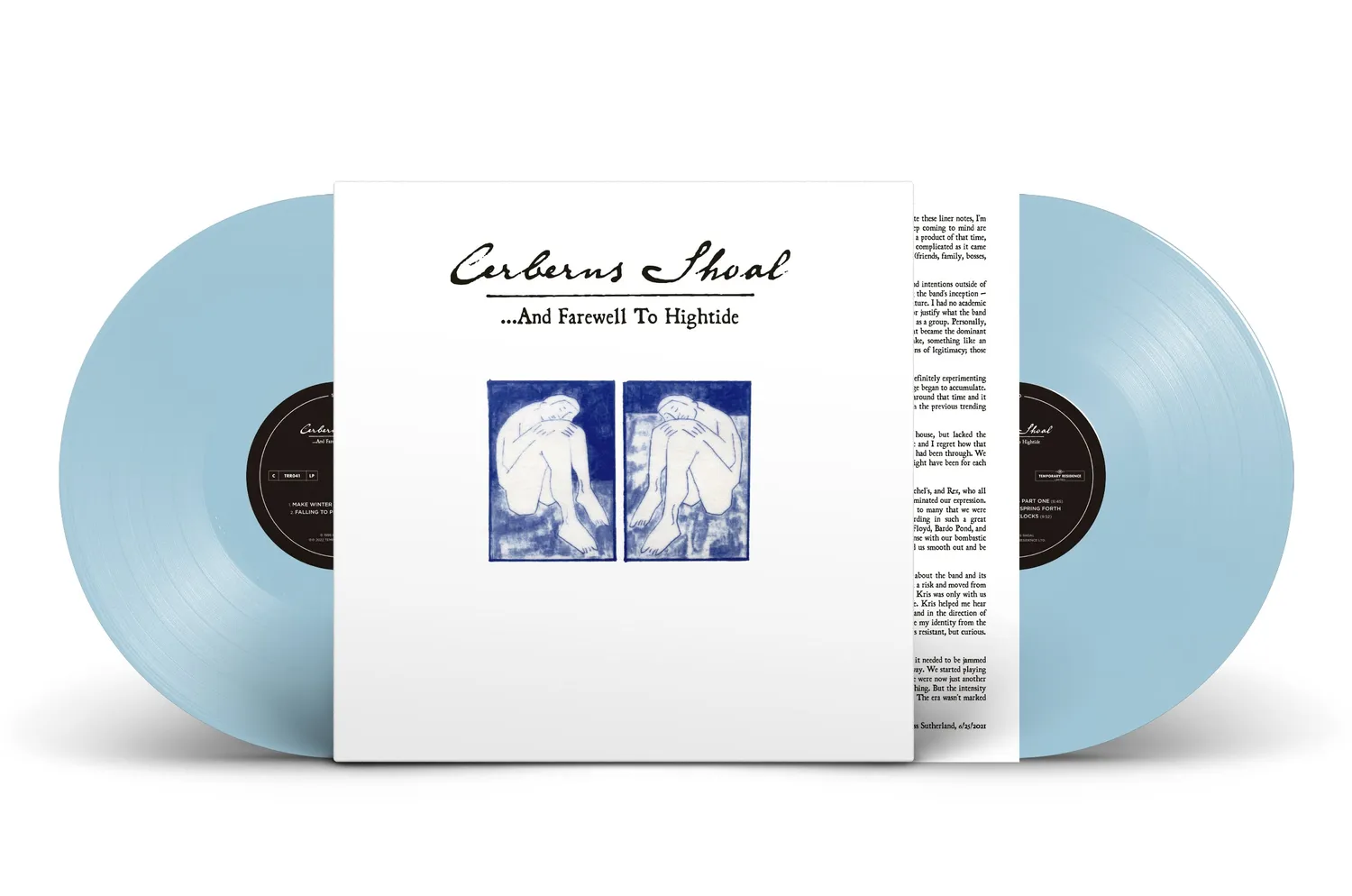 Temporary Residence Cerberus Shoal And Farewell To Hightide double vinyle bleu ciel