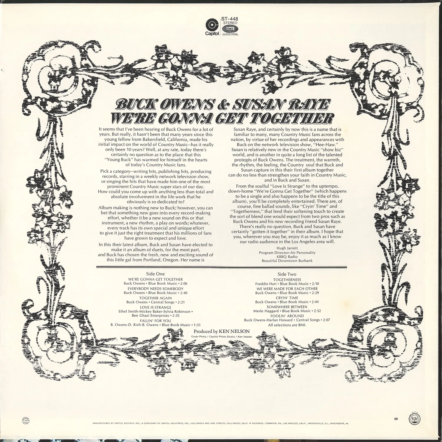 Omnivore Buck Owens Susan Raye Gonna Get Together vinyle vintage