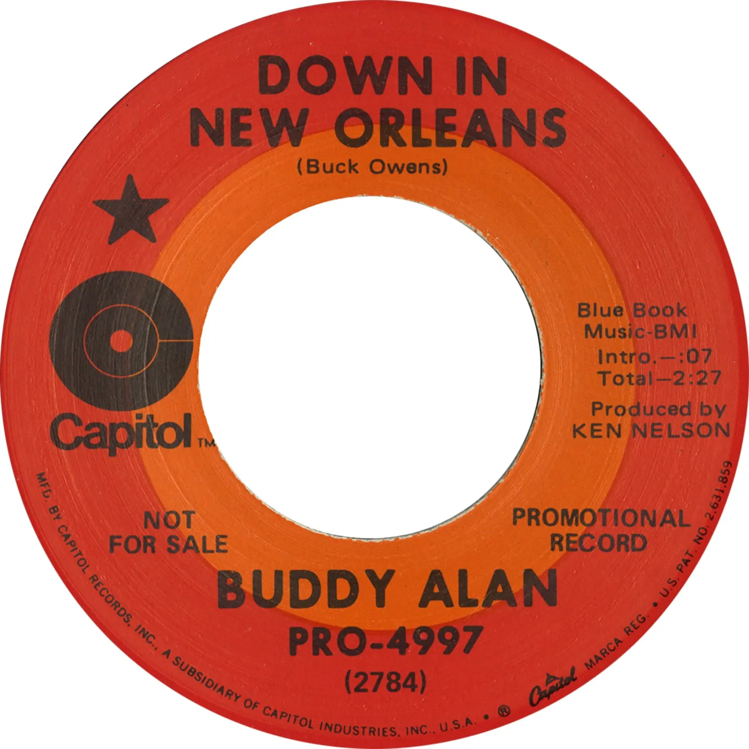 Omnivore Buddy Alan Down In New Orleans vinyle 7 pouces vintage