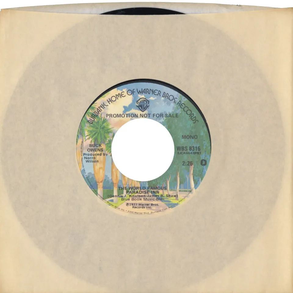 Omnivore Buck Owens Paradise Inn single 7" mono stereo