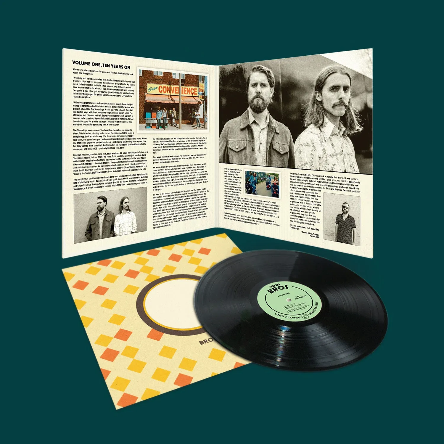 Sheepdogs BROS Vol.1 vinyle couleur réédition 10 ans
