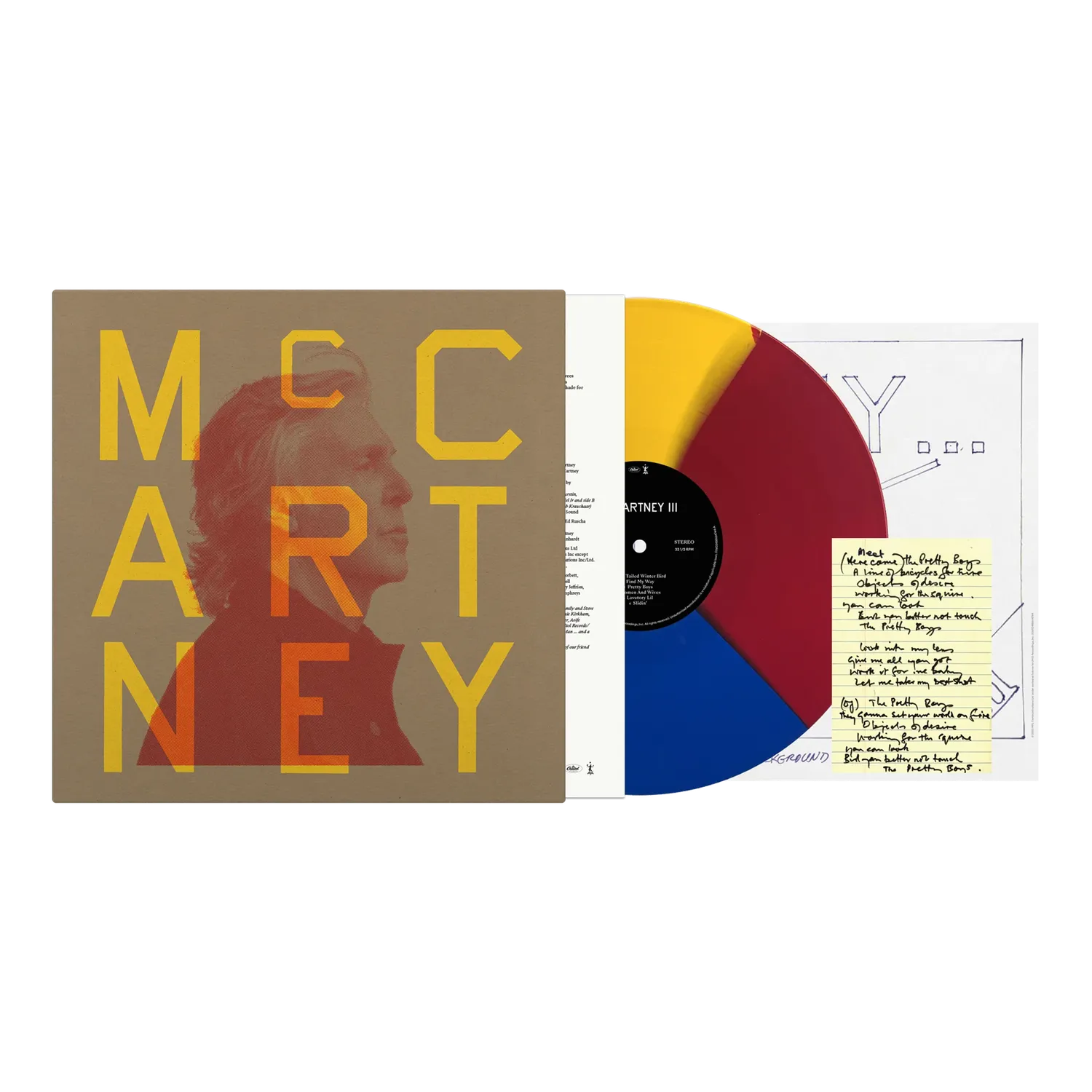 EMI McCartney III 3x3 Edition vinyle LP tricolore