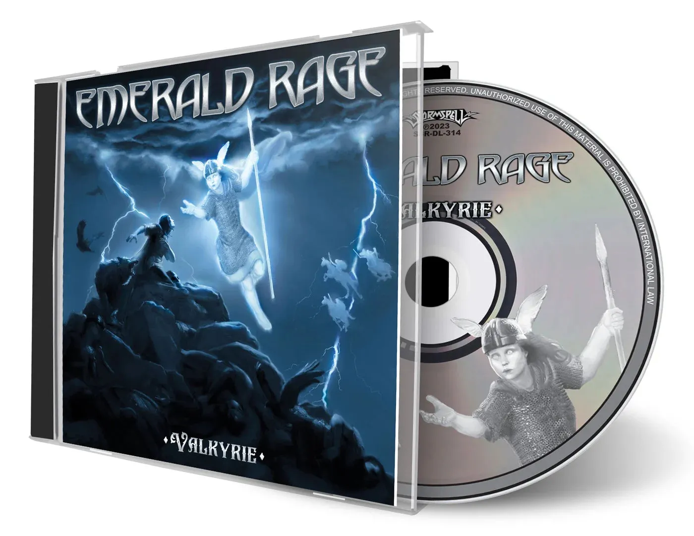 Emerald Rage Valkyrie CD power metal 500 ex