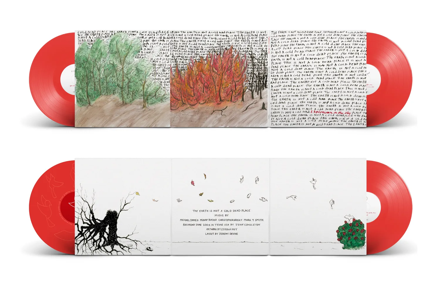 Temporary Residence Explosions In The Sky Earth 2xLP rouge